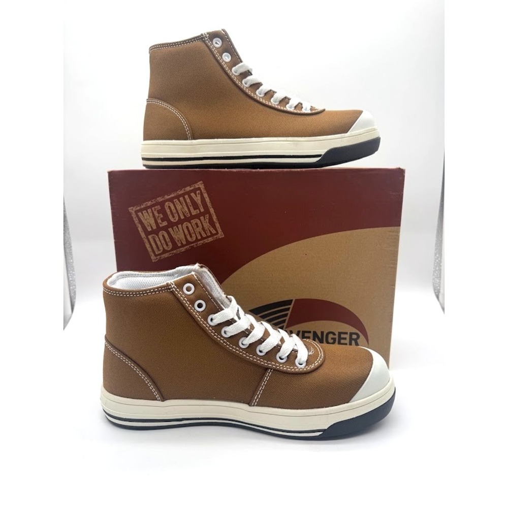 Avenger Blade A204 Women's Work Boots US 7 Brown Canvas Safety Toe NIB